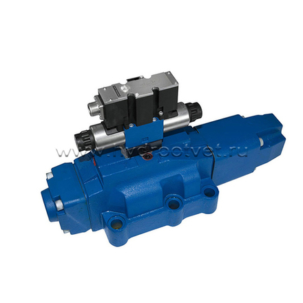 4WRZE32EA520-7X/6EG24ETK31/A1M - Пропорциональный распределитель  Ду32 со встроенным усилителем (OBE), номинальный расход 520 л/мин, схема EA, каналы управления ET - X и Y - внутренние, сигнал управления ± 10 В