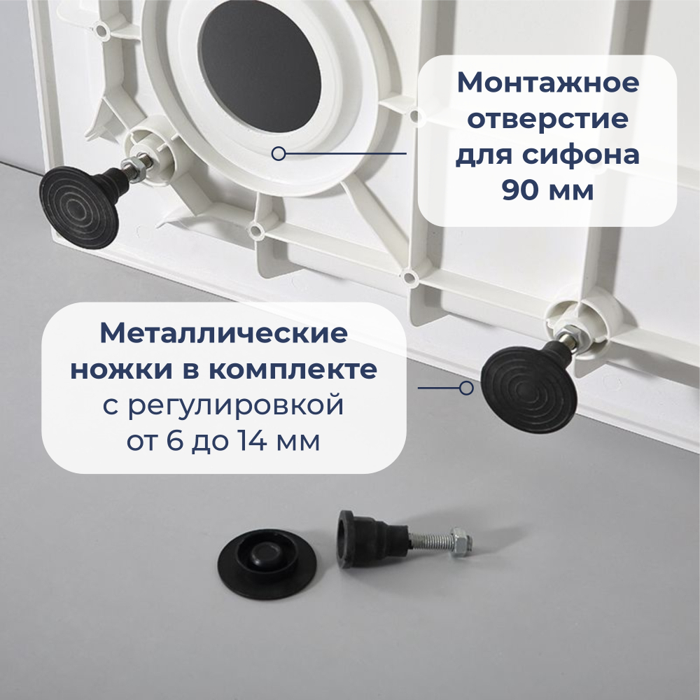 Душевой поддон RGW SMC-C-088W (900x900)