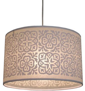 Дизайнерский абажур Brown Flowers ( by Delightful )