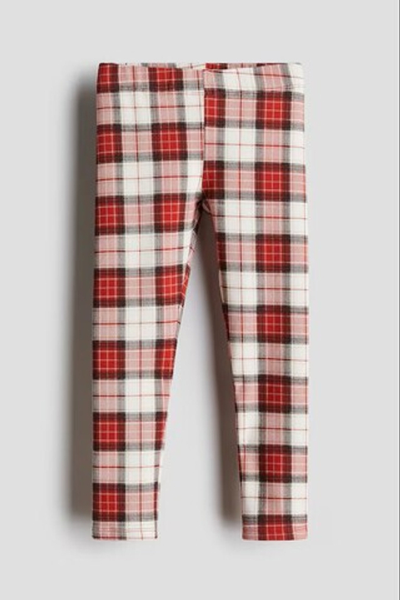 H&M Хлопковые легинсы, красный