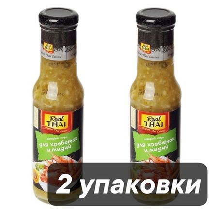 Соус Real Thai Острый для креветок и мидий, 315 г, 2 шт