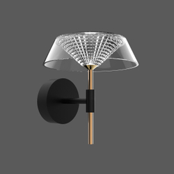 Настенный светильник MB21001018-1A black/gold