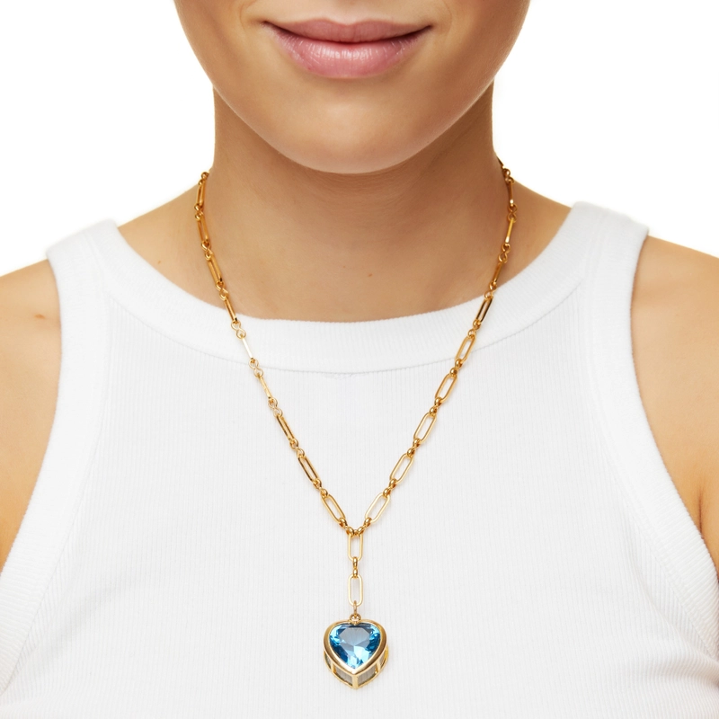 Колье Лазурное Сердце