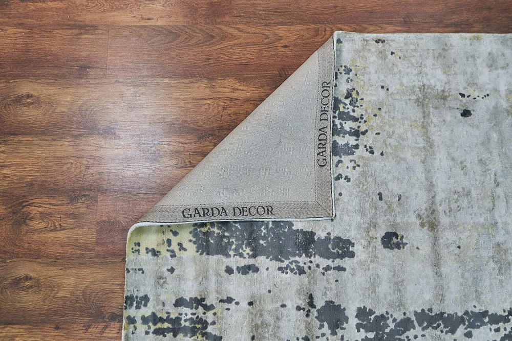 Ковер 160x230 см Garda Decor Ascona бежев-коричневый вискоза ручная работа