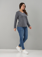 Лонгслив Л-004/темносерый-меланж