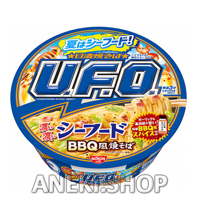 Лапша якисоба на густом насыщенном соусе из рыбного бульона 128 г NISSIN U.F.O.
