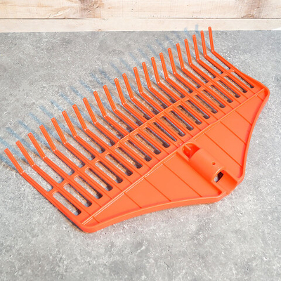 Грабли садовые пластмассовые 430*230мм 22-х зубые, цветные