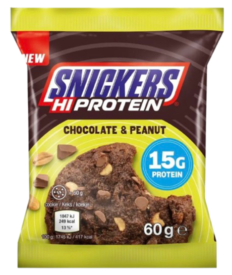 Печенье протеиновое Snickers Chocolate&Peanut со вкусом шоколада и арахиса