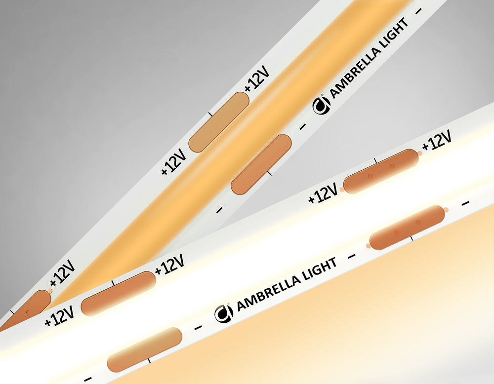Светодиодная лента GS2601 COB 320Led/ 10W m/ 12V IP20 3000K/ 5000*8*1.54mm/ кратность резки 50mm (2 конт.)