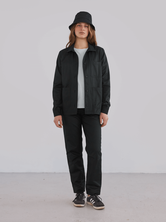 Черные брюки из легкой джинсы