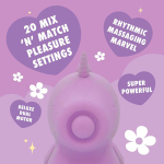 Фиолетовый клиторальный стимулятор 11см с функцией пульсации Unihorn Karma Lilac UNIKL