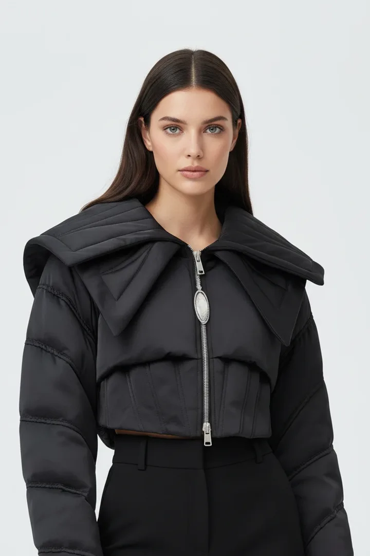 Женский короткий пуховик «METEL»