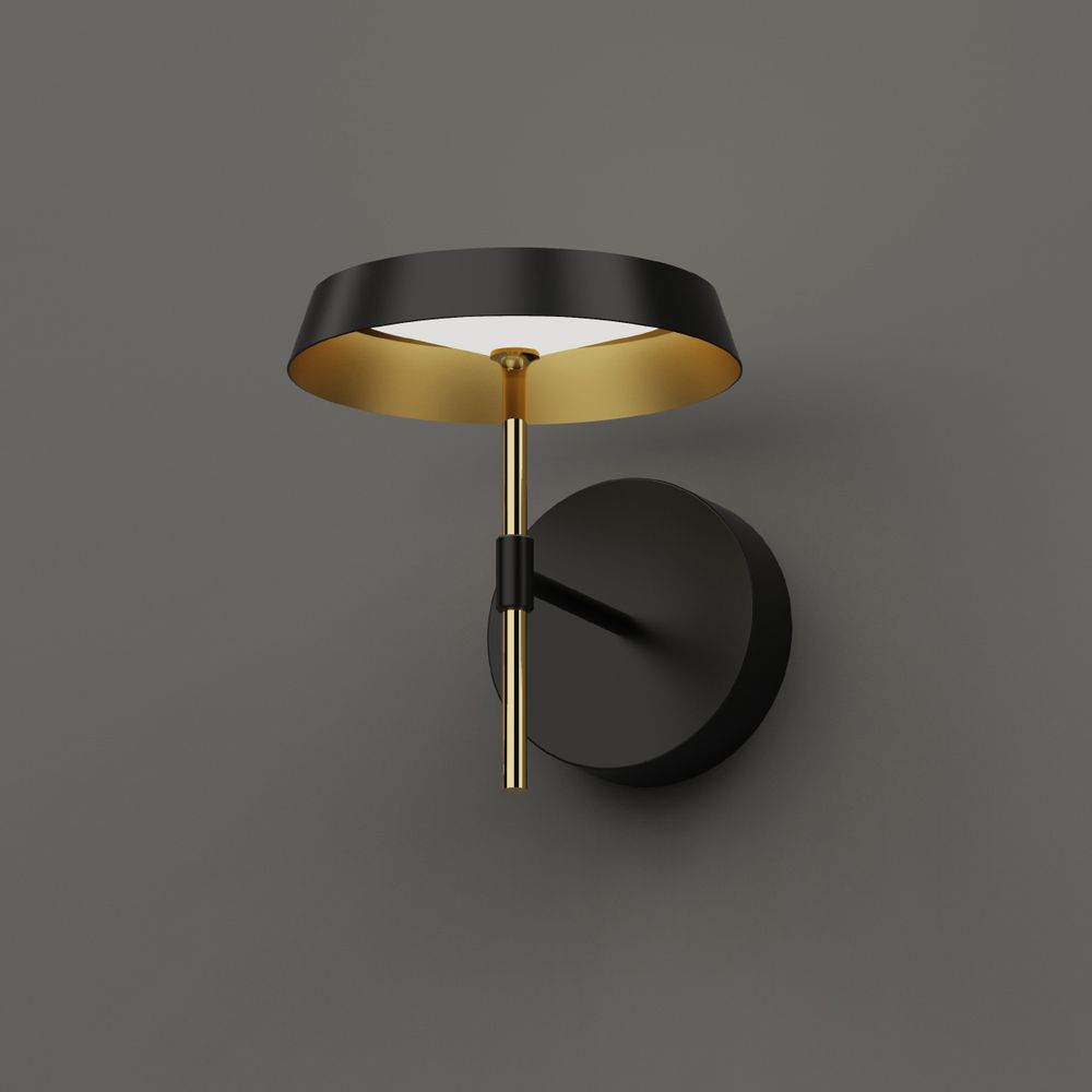 Настенный светильник MB18001061-1A  black/gold