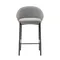 Полубарный стул Eamy светло-серый с натуральной отделкой