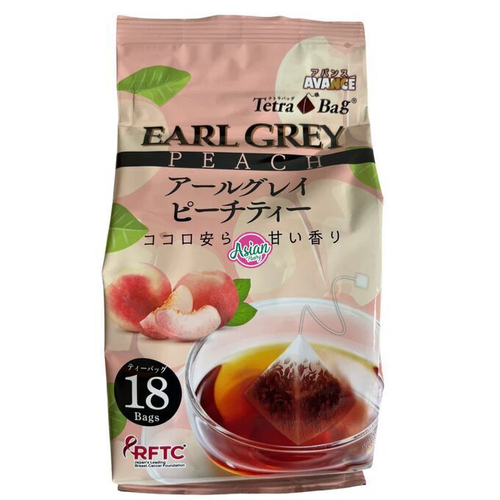 Чай Earl Grey фруктовый, 18 пирамидок, Персик