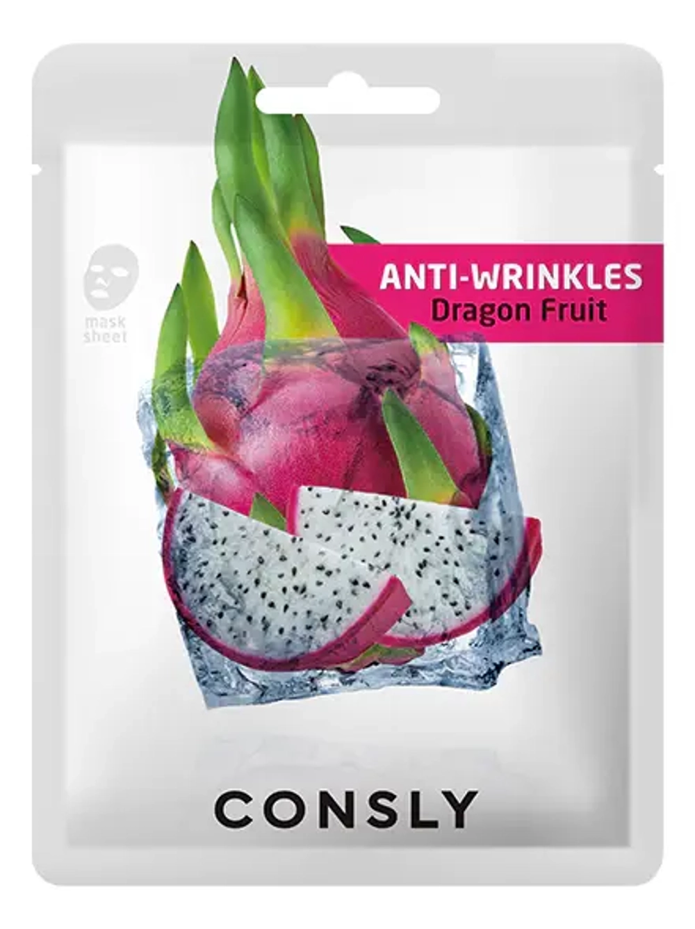 Тканевая маска Consly Radiance Dragon fruit Anti-wrinkles 20 мл