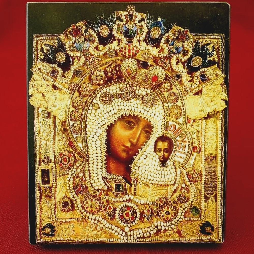 Икона Божией Матери Казанская с Власами на дереве на левкасе мастерская Иконный Дом