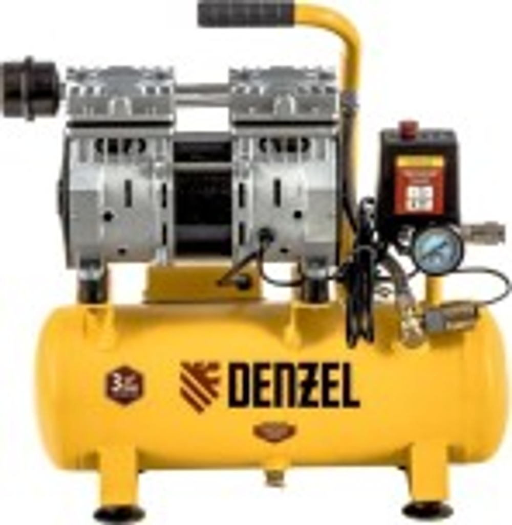 Компрессор поршневой безмасляный Denzel DLS650/10 58021