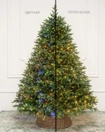 елка искусственная "Венецианская"с встроенной гирляндой (теплая и цветная)