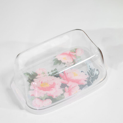 Масленка "Bergamo. Сад пионов" (бесцветный)