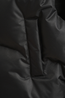 Жилет oversize утепленный, black