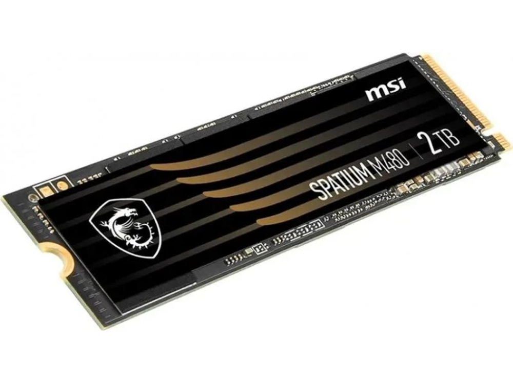 SSD накопитель MSI Spatium M480 2ТБ, M.2 2280, PCIe 4.0 x4, NVMe [S78-440Q150-P83]