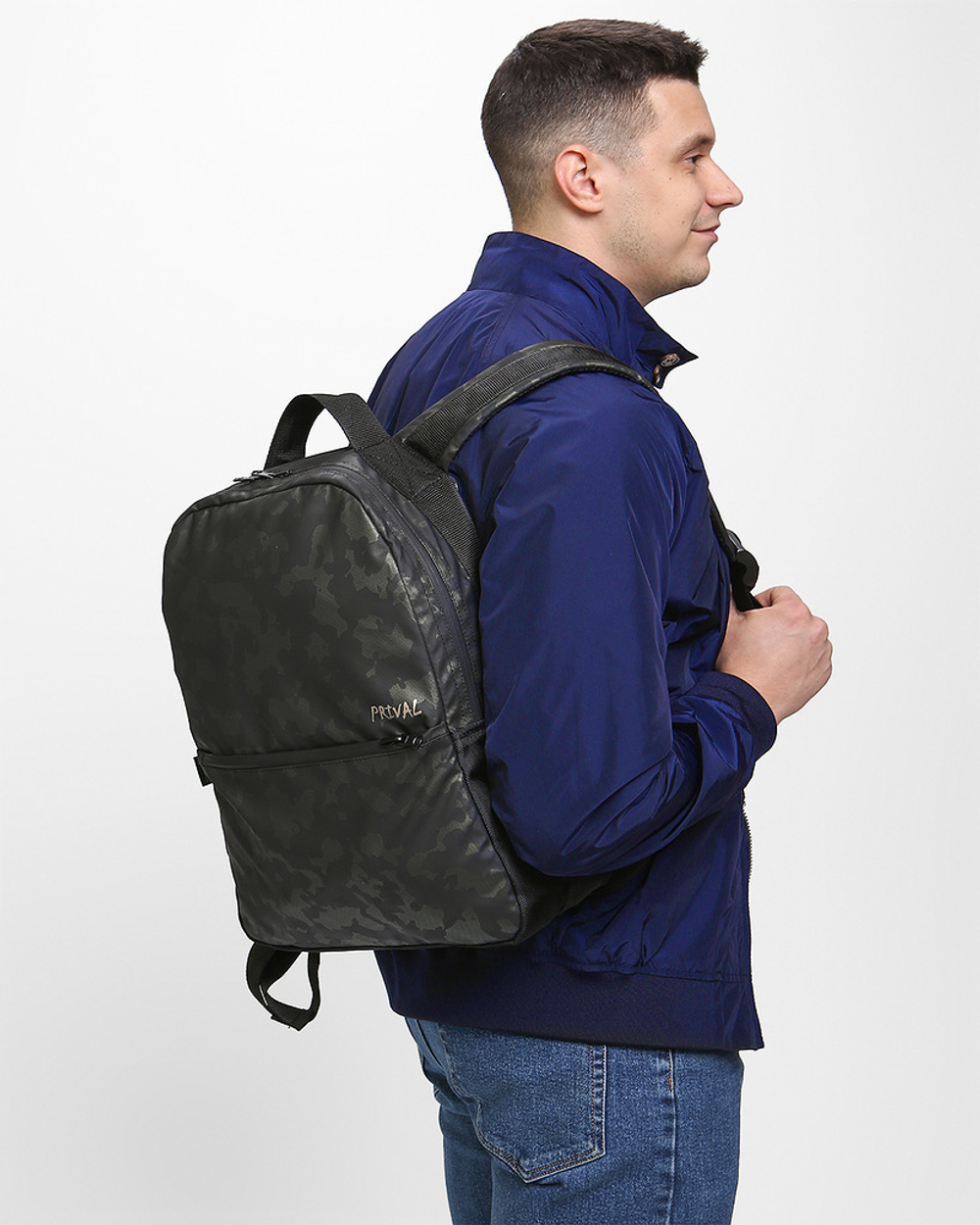 Рюкзак городской мужской Prival Stark 15л, камуфляж хаки