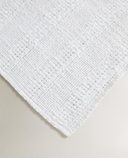 ZARA HOME СКАТЕРТЬ-ДОРОЖКА НА СТОЛ ИЗО ЛЬНА С ТЕКСТУРОЙ, БЕЛЫЙ