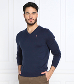 Хлопковый свитер Napapijri - темно-синий(NP0A4GJQ)