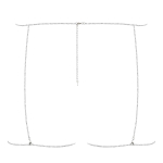 Серебристое украшение на бедра со стразами