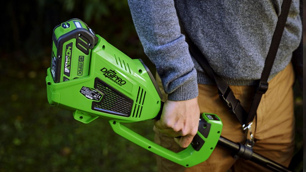 Аккумуляторный триммер Greenworks GD40BC, 40v, 35 см, (1301507), без АКБ и ЗУ