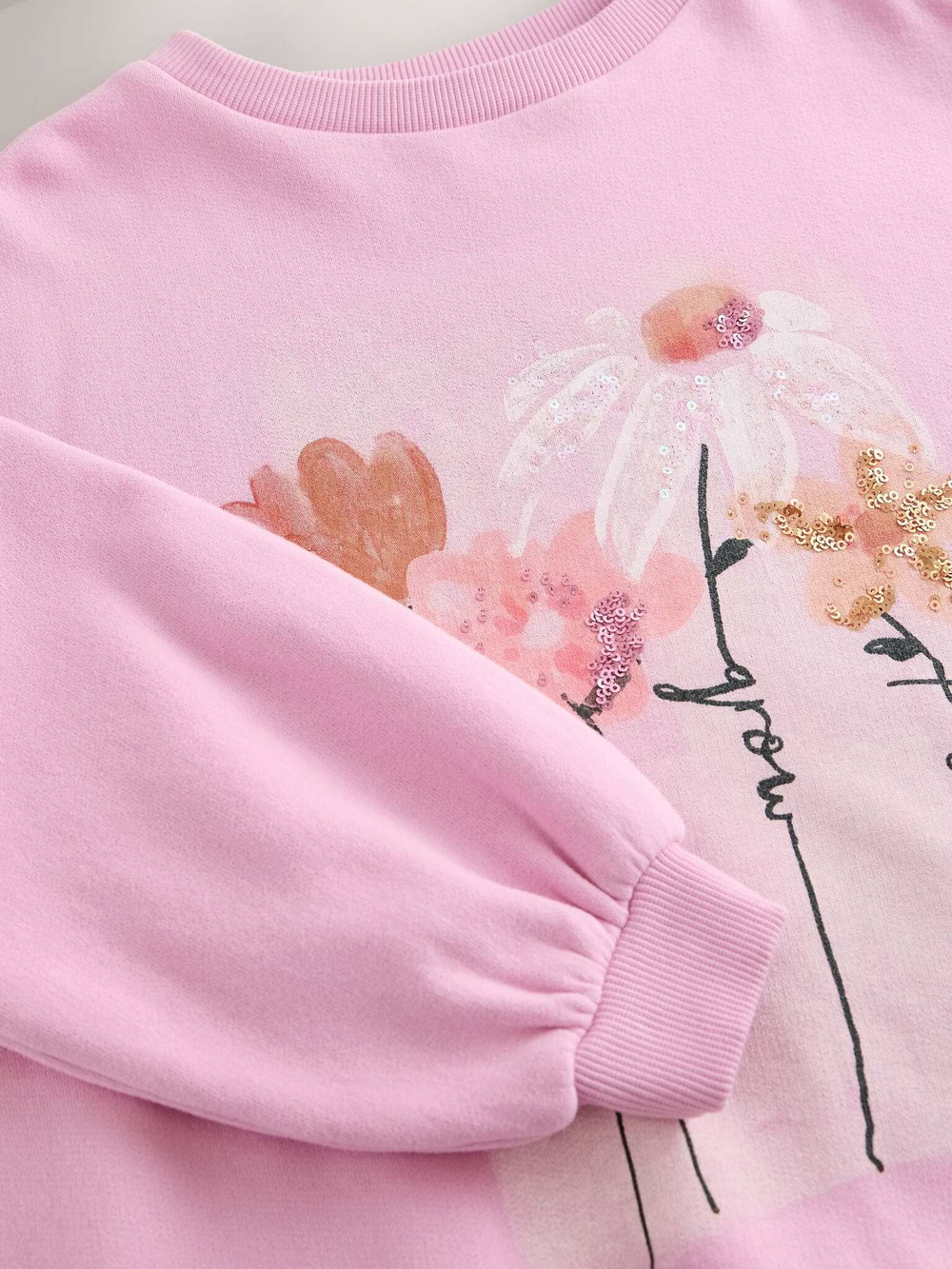 Толстовка удлиненная для девочки Next E57-235, Розовый