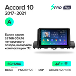 Teyes SPRO Plus 9" для Honda Accord 10 CV X 2017-2021