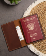 Обложка на паспорт Vintage brown