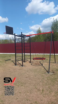 Монтаж уличного спортивно-игрового комплекса Sv Sport