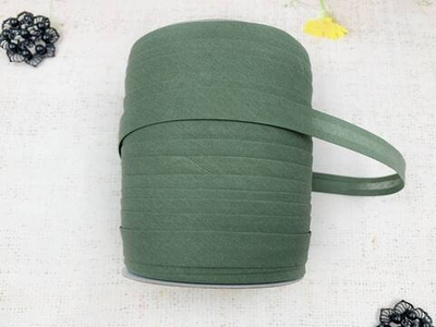 Косая бейка х/б, ш. 1,5 см, оливковый