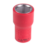 KING TONY (4335VE20M) Головка торцевая диэлектрическая шестигранная 1/2", 20 мм