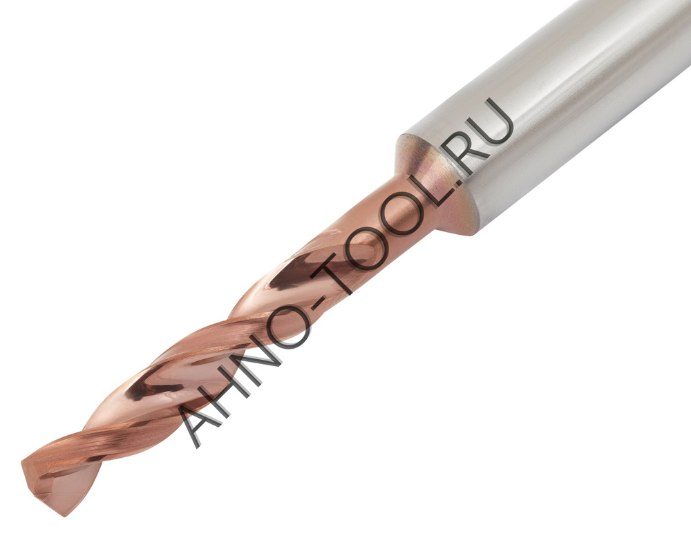 Сверло  3.3мм  твердосплавное 3D без подвода СОЖ. SP-X800030330 VHM AHNO по стали, чугуну, нерж. и ж