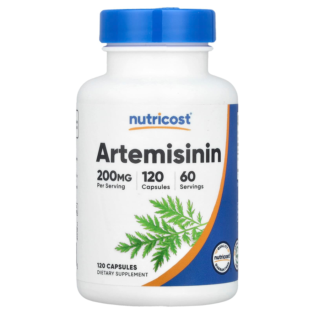 Nutricost, артемизинин, 120 капсул (100 мг в 1 капсуле)
