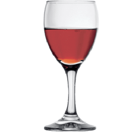 Бокал для вина «Империал Ф&Д» стекло 255мл D=62/65,H=169мм прозр