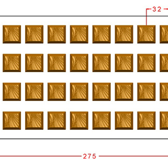 1009 | Форма для шоколадных конфет (275*175 мм)