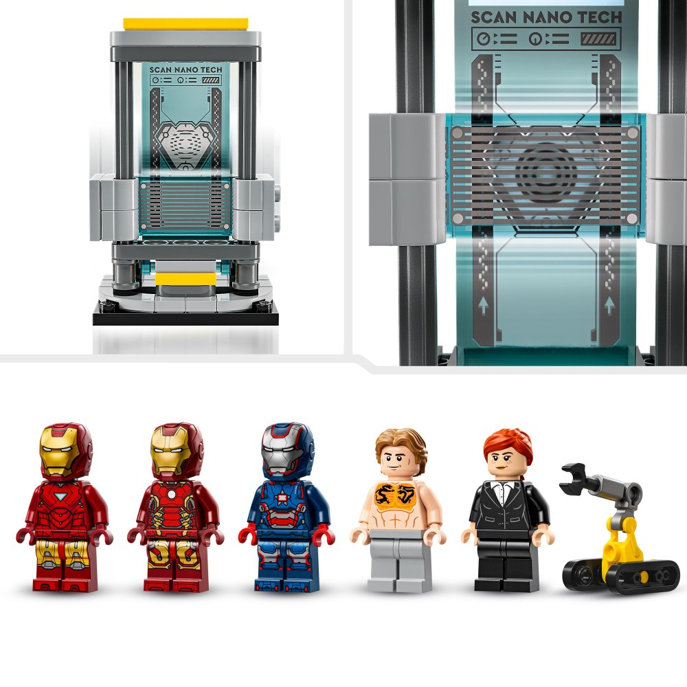 Конструктор LEGO Marvel Super Heroes 76315 Лаборатория Железного человека: Оружейная комната — фото 7
