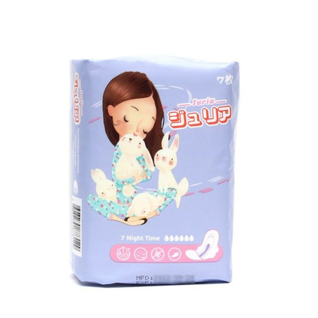 Juria  7шт 320мм Гигиен. прокладки Ночные