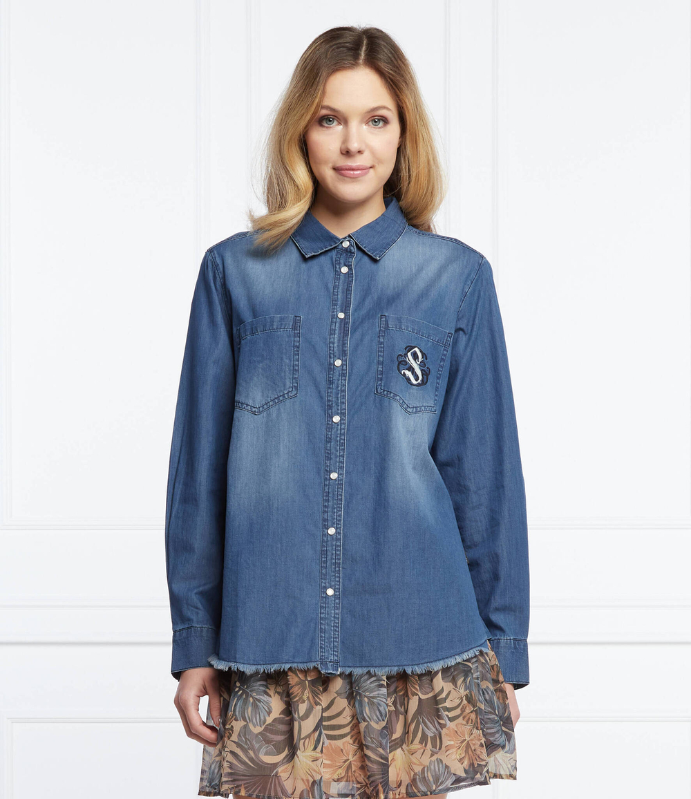 рубашка Silvian Heach - темно-синий (PGP22023CA)