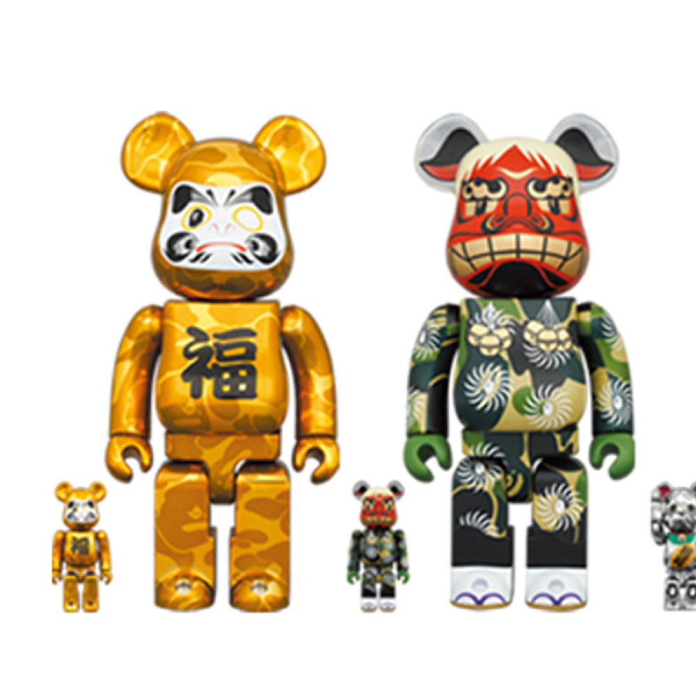 Дизайнерские игрушки BE@RBRICK x bape(r) 400%100% & & 6 7cm/28cm, 3907829-618027764