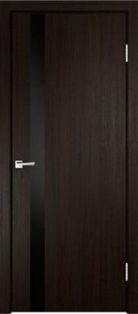 Межкомнатная дверь Velldoris Smart Z1 Лакобель Черное Венге