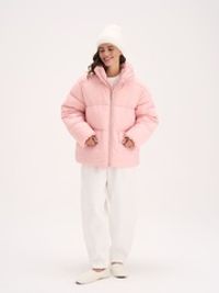 Пуховик стеганый "Розовый" женский