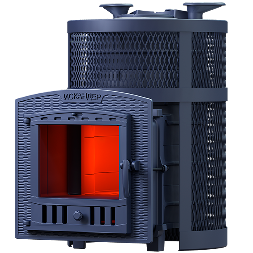 Чугунная печь для бани Искандер ЗК 18 (П2) Pro Ураган