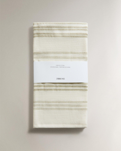 Zara Home кухонное полотенце из хлопка, узор в полоску, 70 50 см · 9281/026