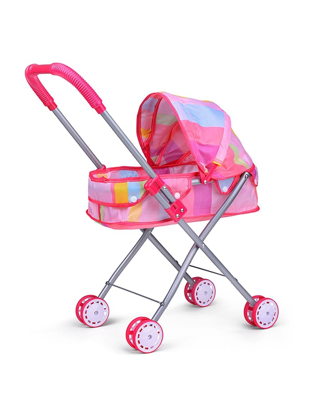 Коляска для кукол металлическая с капюшоном (Y918-5)